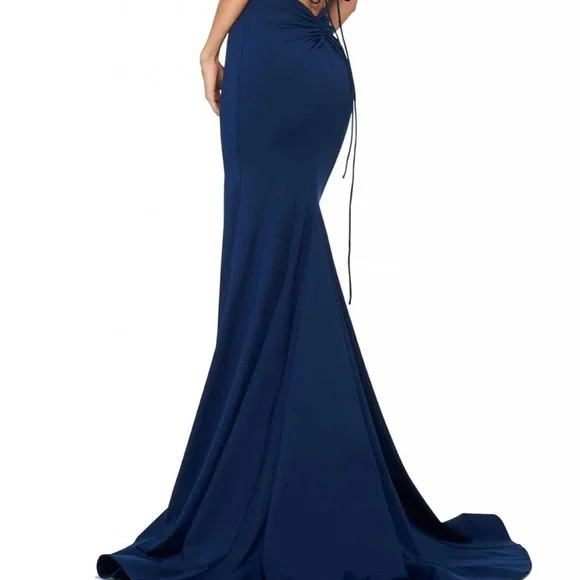 NWT Sherri Hill Elegant Open Back gown In Lilac Size 10 ( Style 53877 ) - Picture 6 of 10